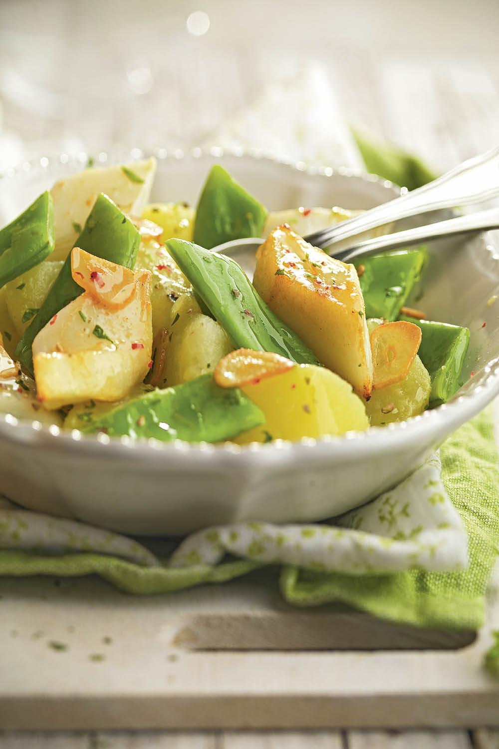 Cenas ligeras: judías verdes con patata y sepia