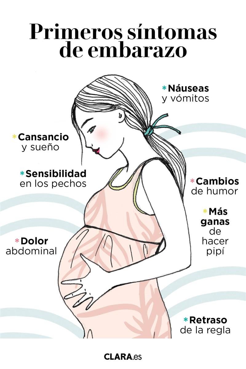 sintomas embarazo infografia