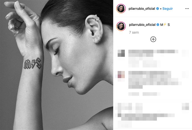 Pilar Rubio tatuaje
