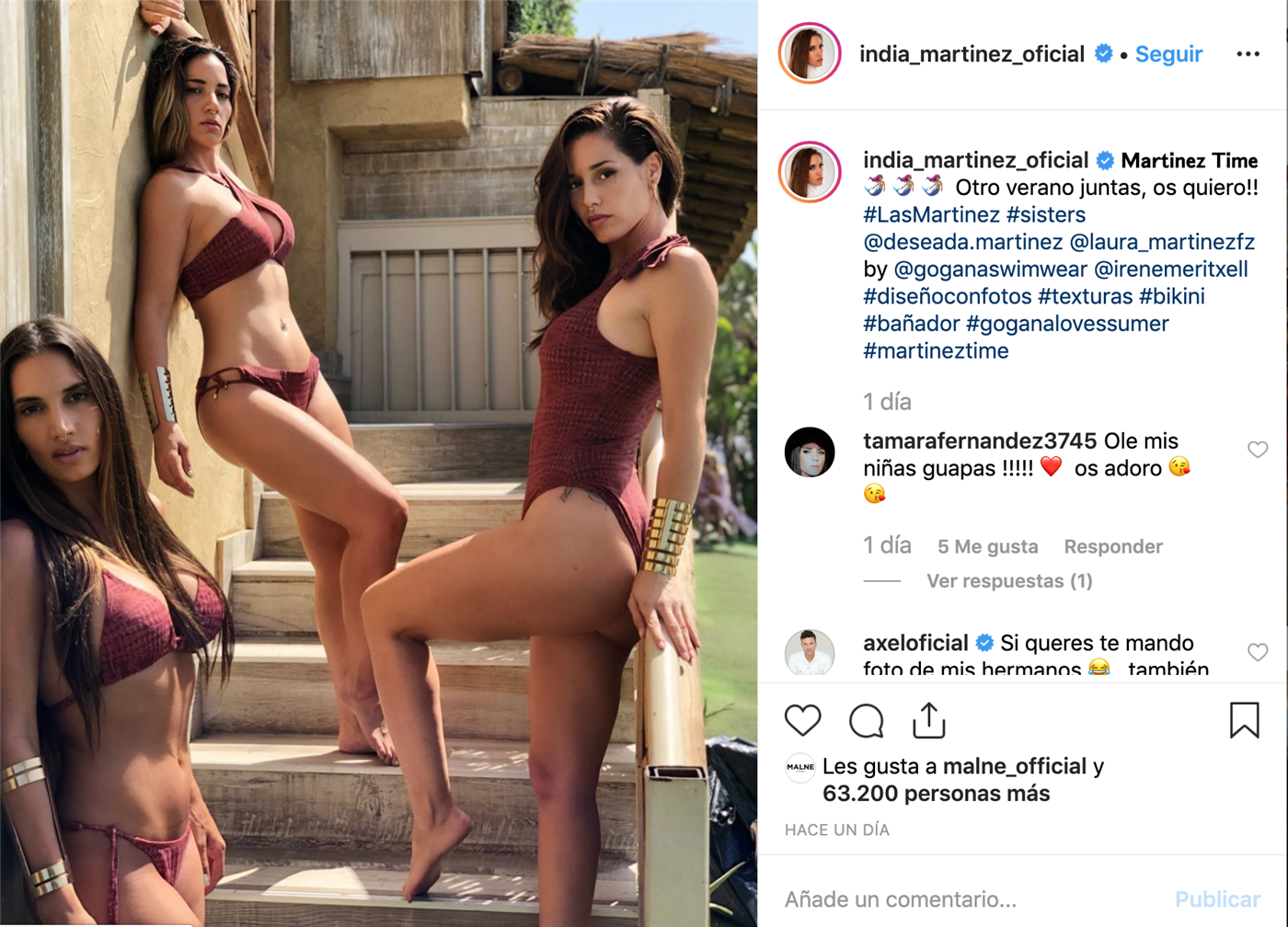 foto-sexy-india-martinez-hermanas2. India Martínez presenta a sus hermanas en Instagram