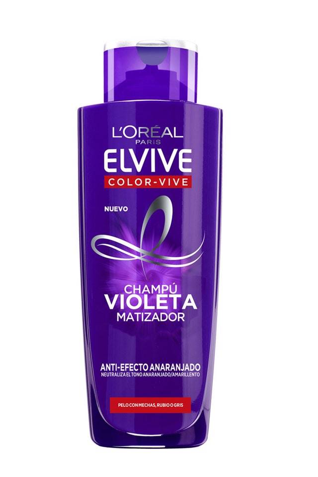 champú violeta matizador Elvive de L'Oréal Paris