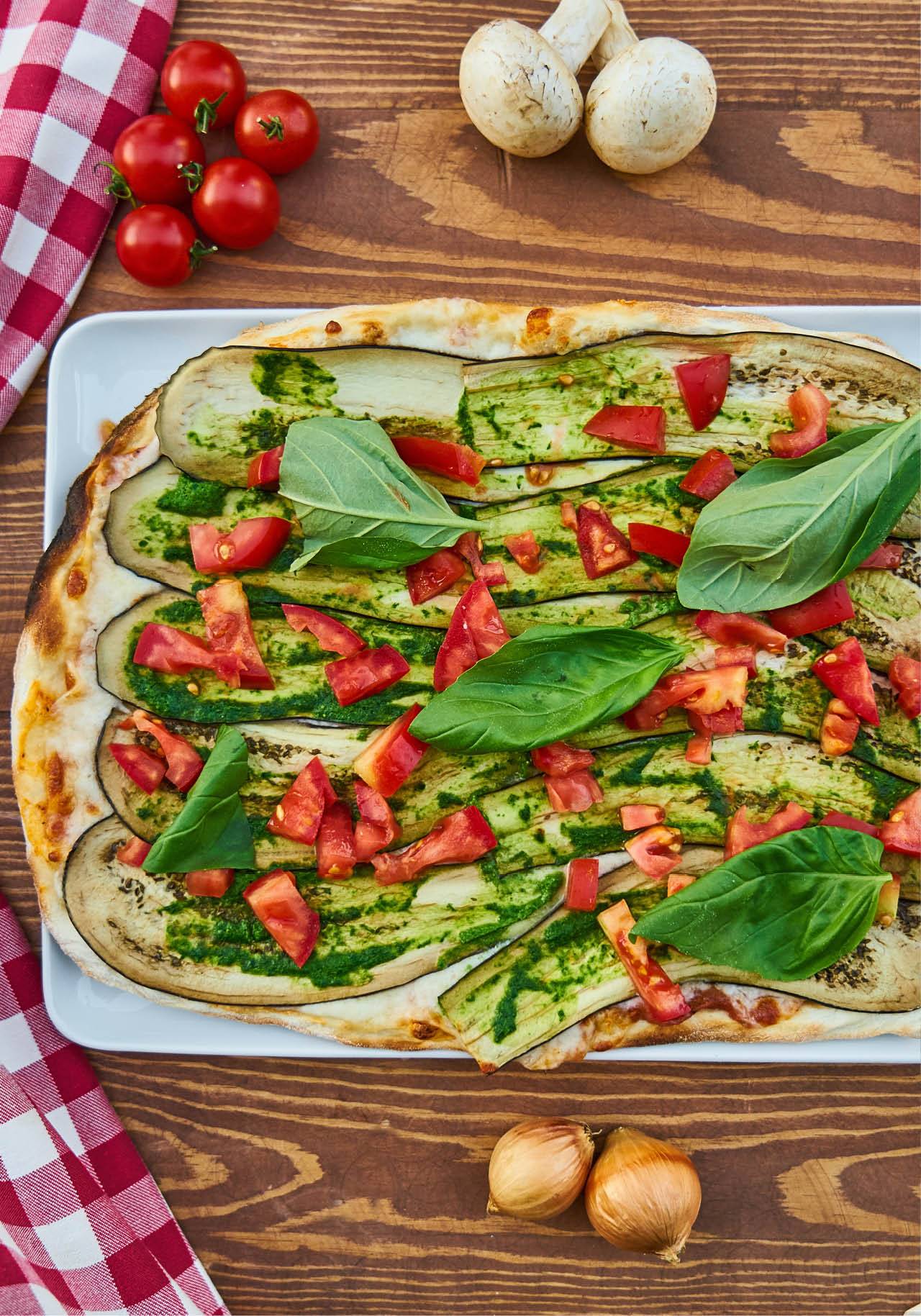 recetas veganas para toda la familia pizza de berenjena