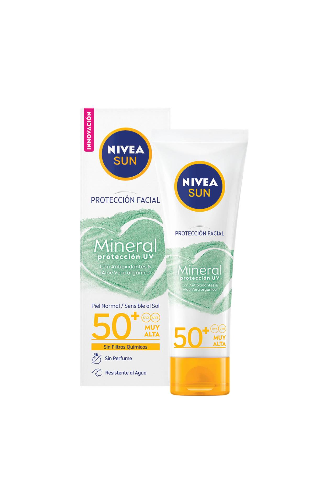 Mejores cremas solares dermatólogos  Nivea Sun Protección UV Mineral 