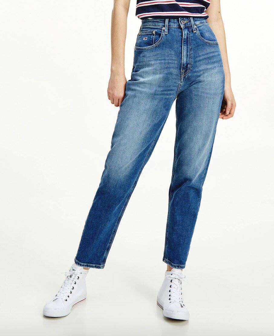 TOMMY JEANS Vaquero de mujer Mon Jean tiro ultra alto y fit tappered.