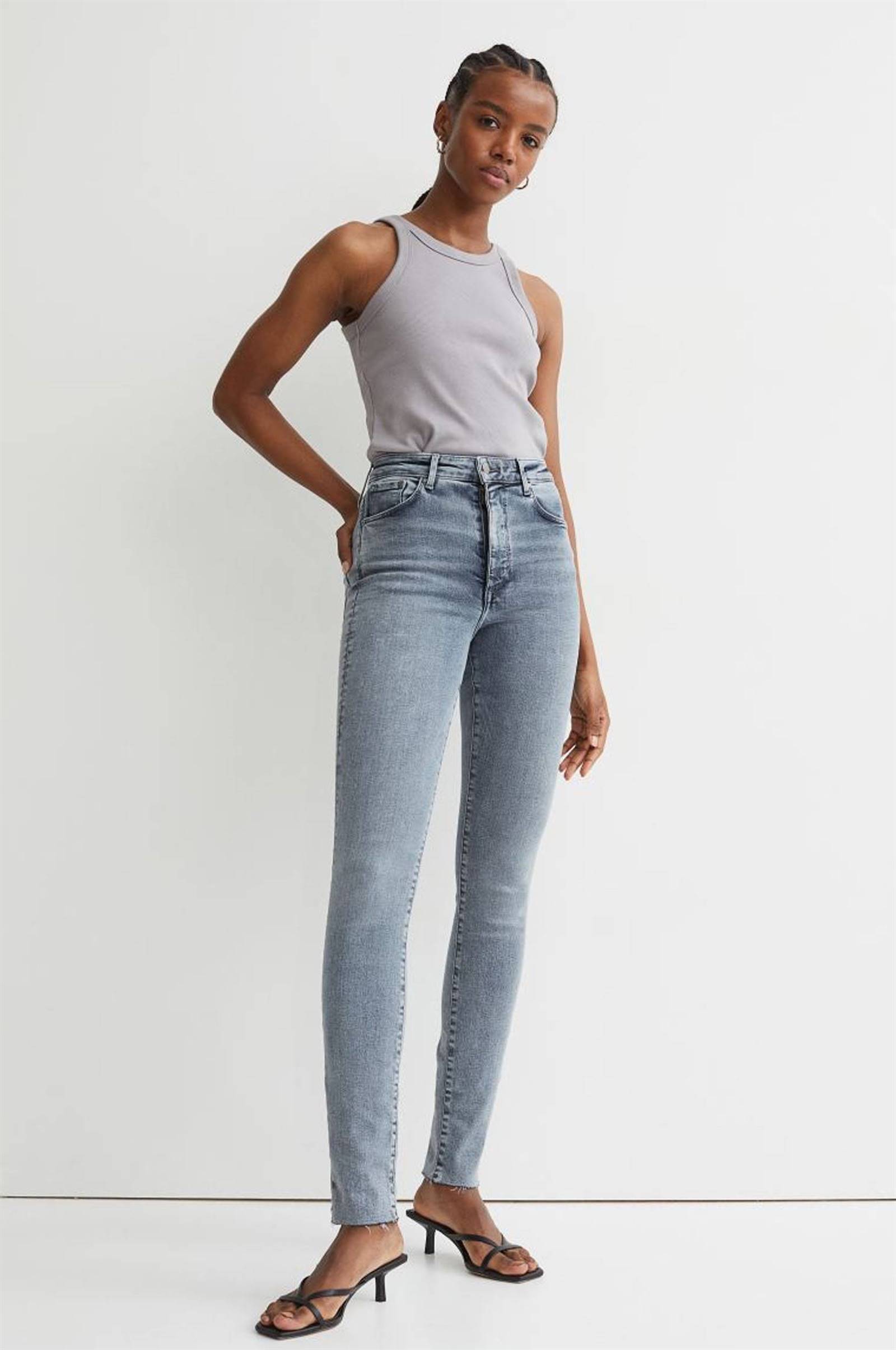 Jeans efecto vientre plano H&M 1