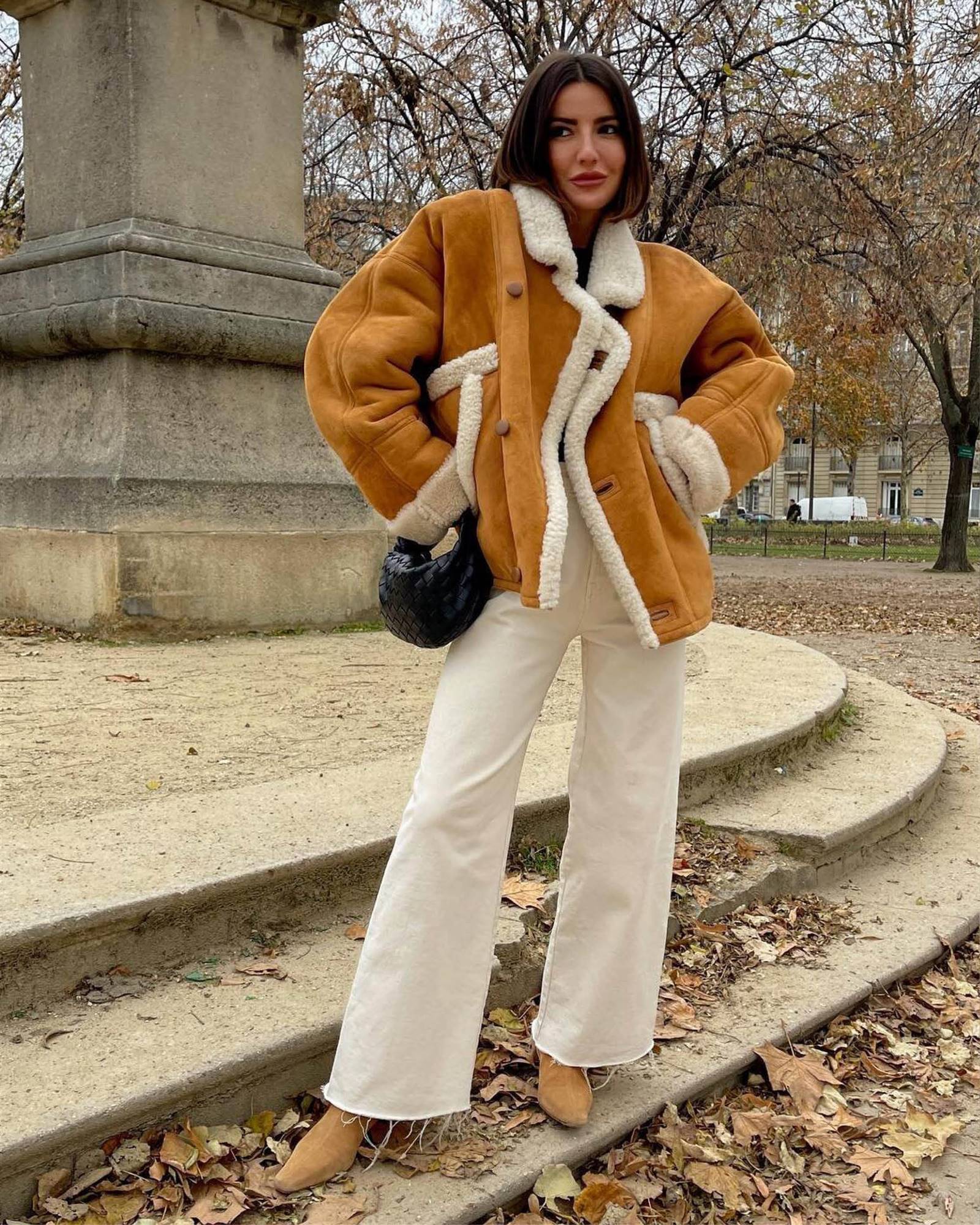 Cómo vestir bien en invierno: Abrigos y chaquetas forradas con borreguito
