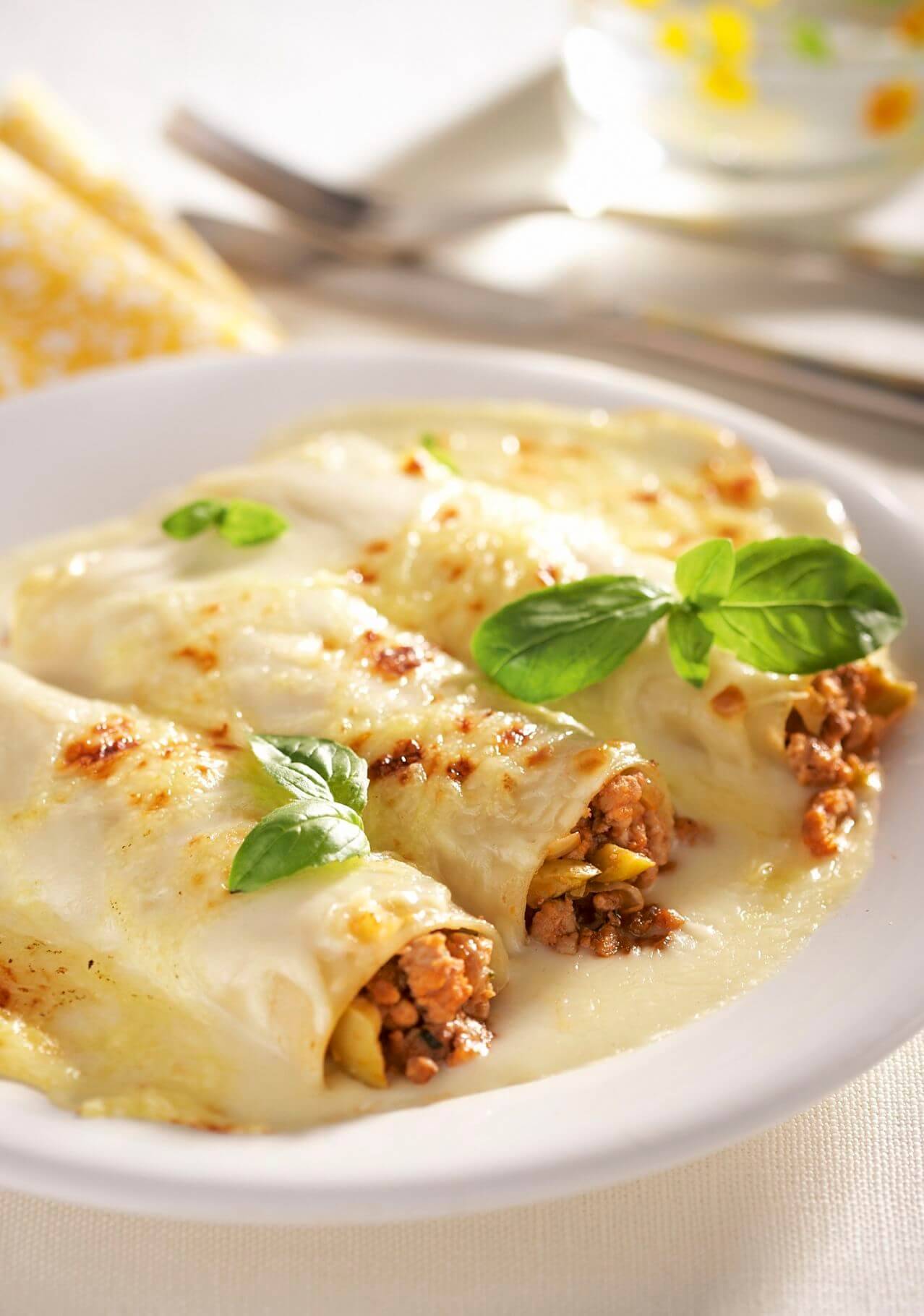 batch cooking canelones con carne