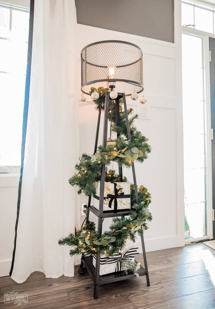 Cómo decorar el árbol de Navidad diy lámpara