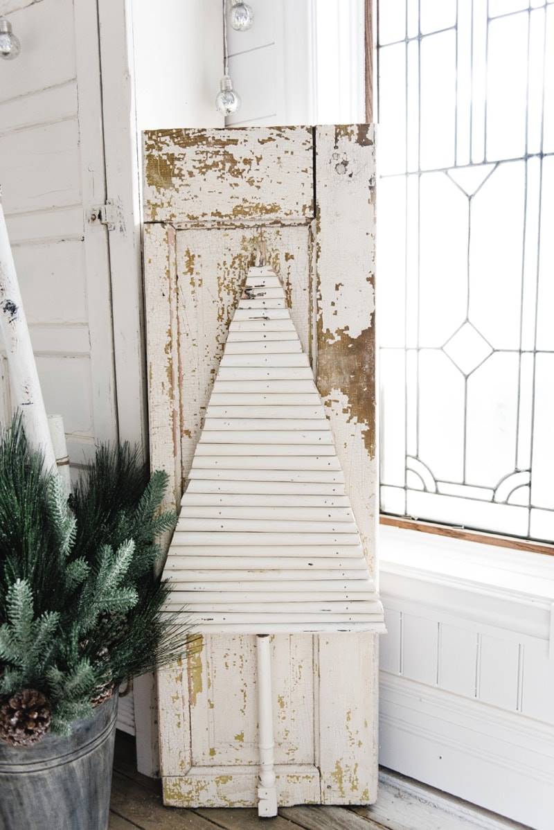 como decorar el arbol de Navidad madera minimalista