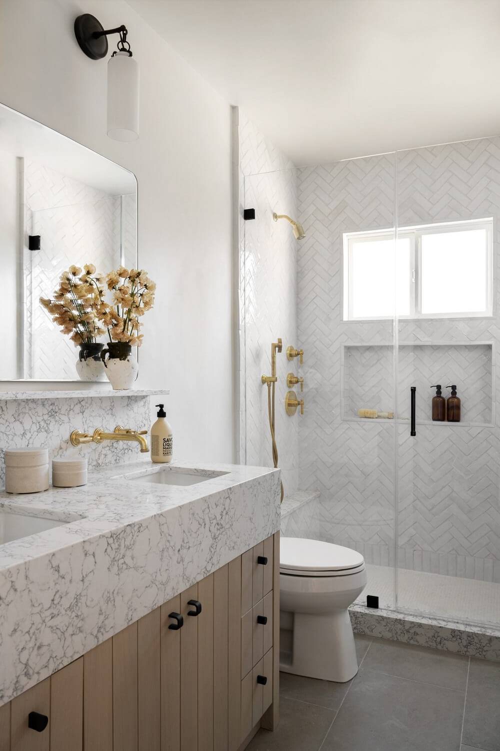 ultimas tendencias en azulejos para baños marmol
