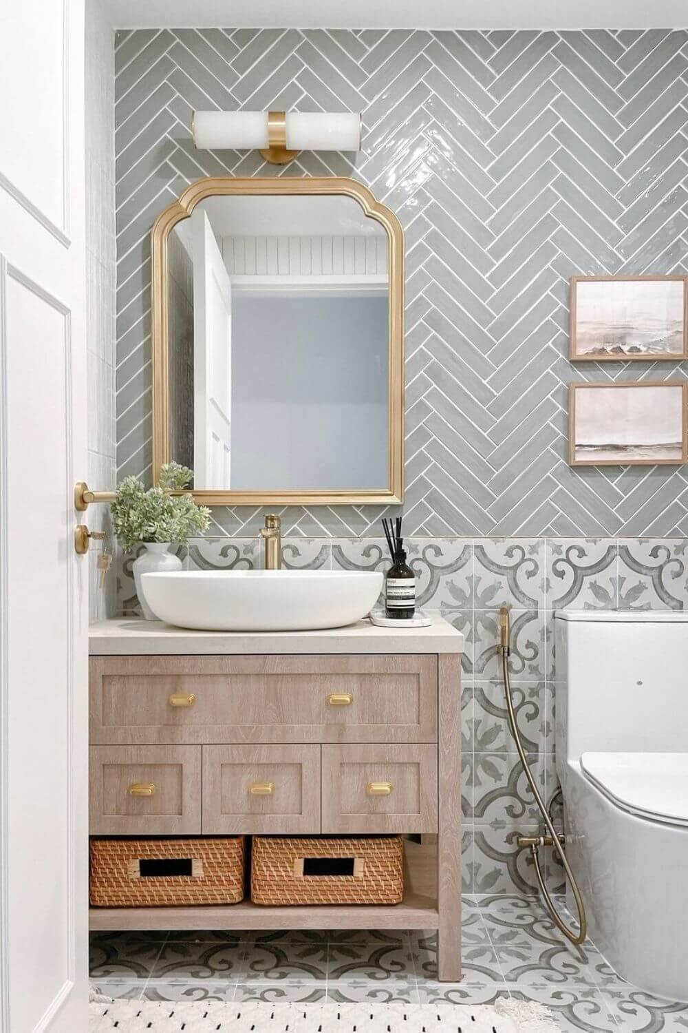 ultimas tendencias en azulejos para baños sofisticado