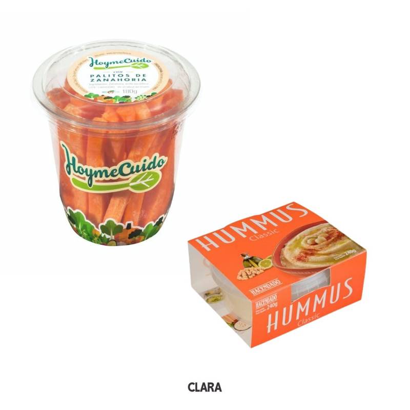 Desayuno saludable mercadona zanahoria hummus