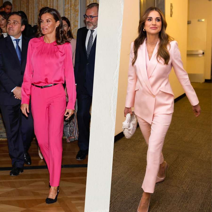 Duelo de estilo entre Rania de Jordania y Letizia: ¿quién lleva mejor el color rosa?