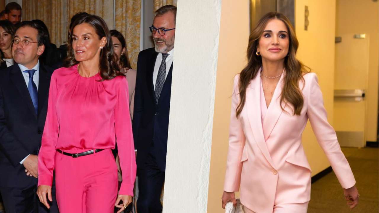 Duelo de estilo entre Rania de Jordania y Letizia: ¿quién lleva mejor el color rosa?