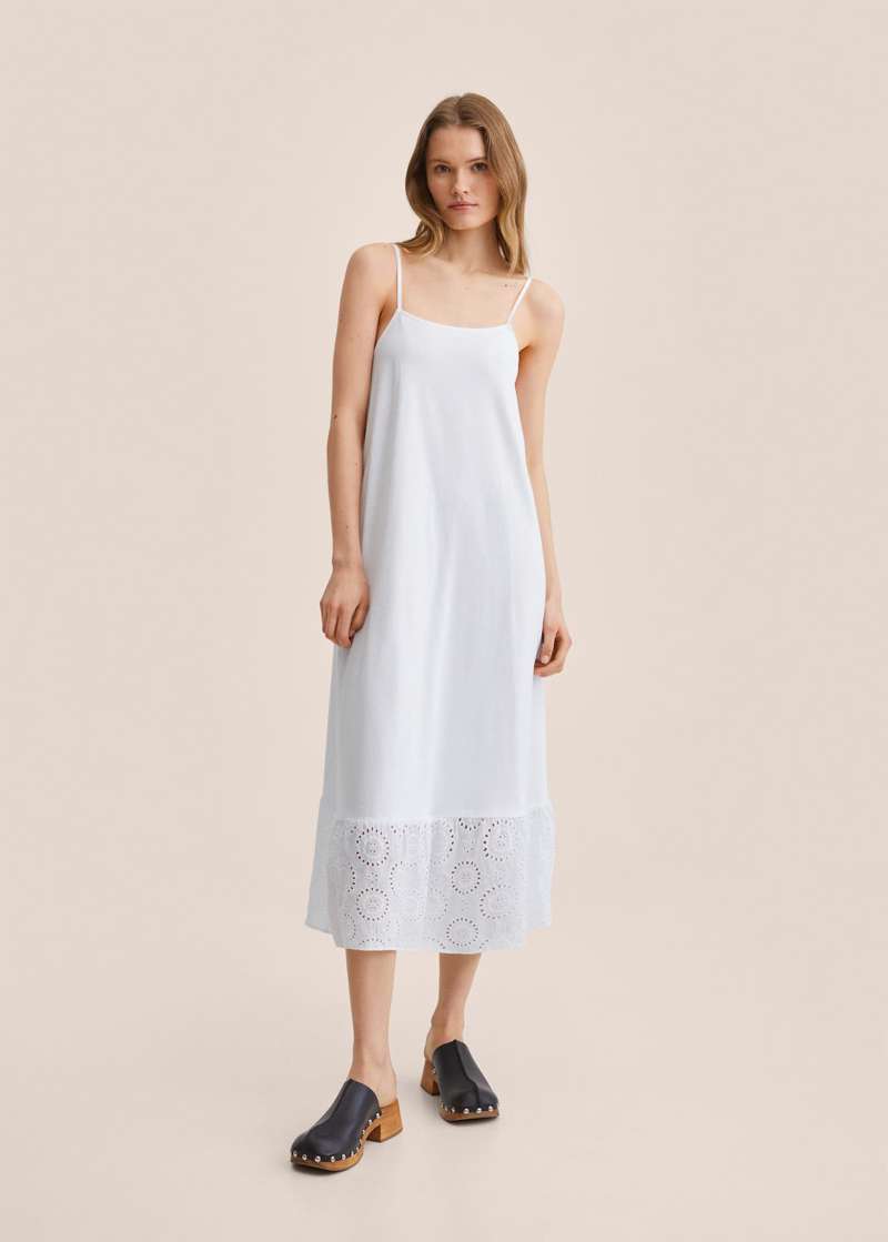 vestido blanco midi 