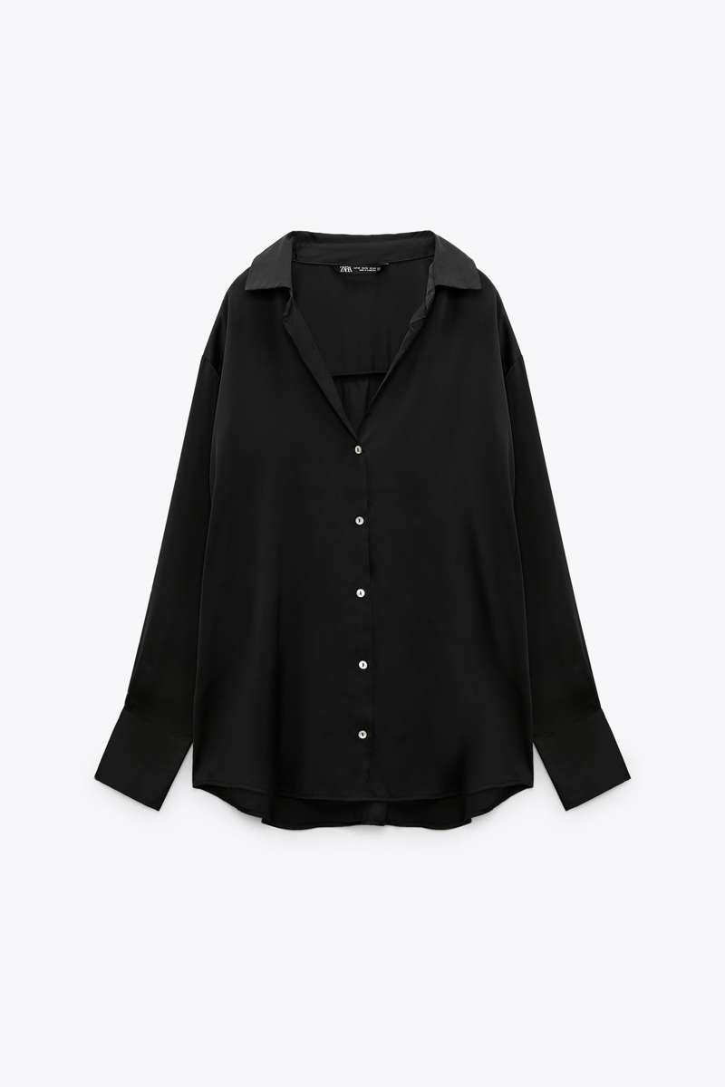Camisa negra de Zara