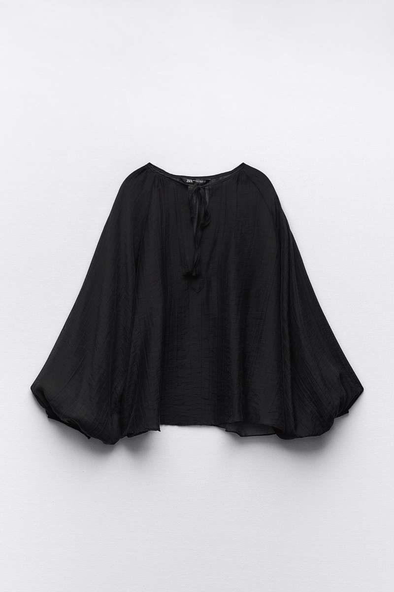 Blusa negra Zara