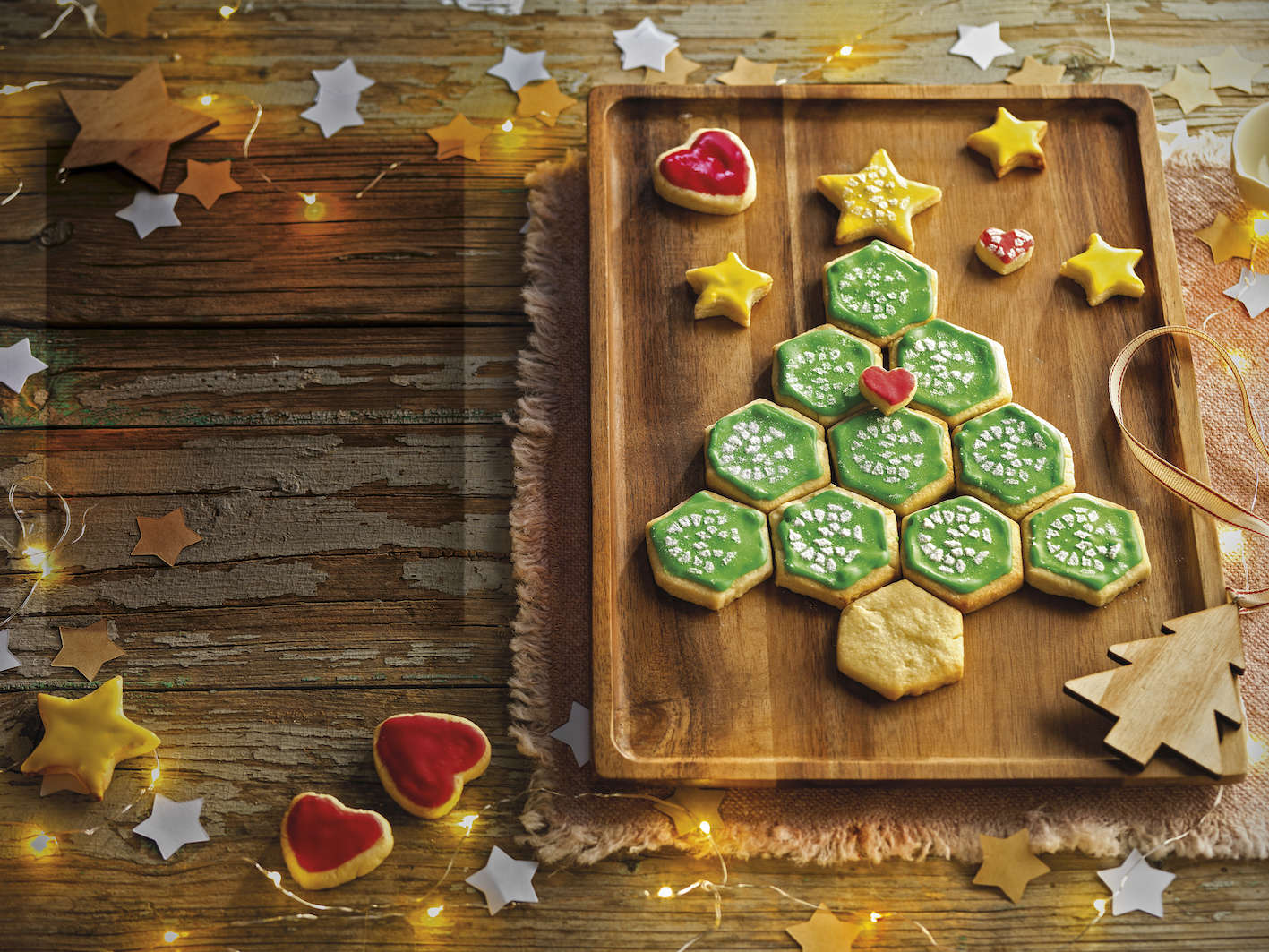 galletas de Navidad árbol de galletas