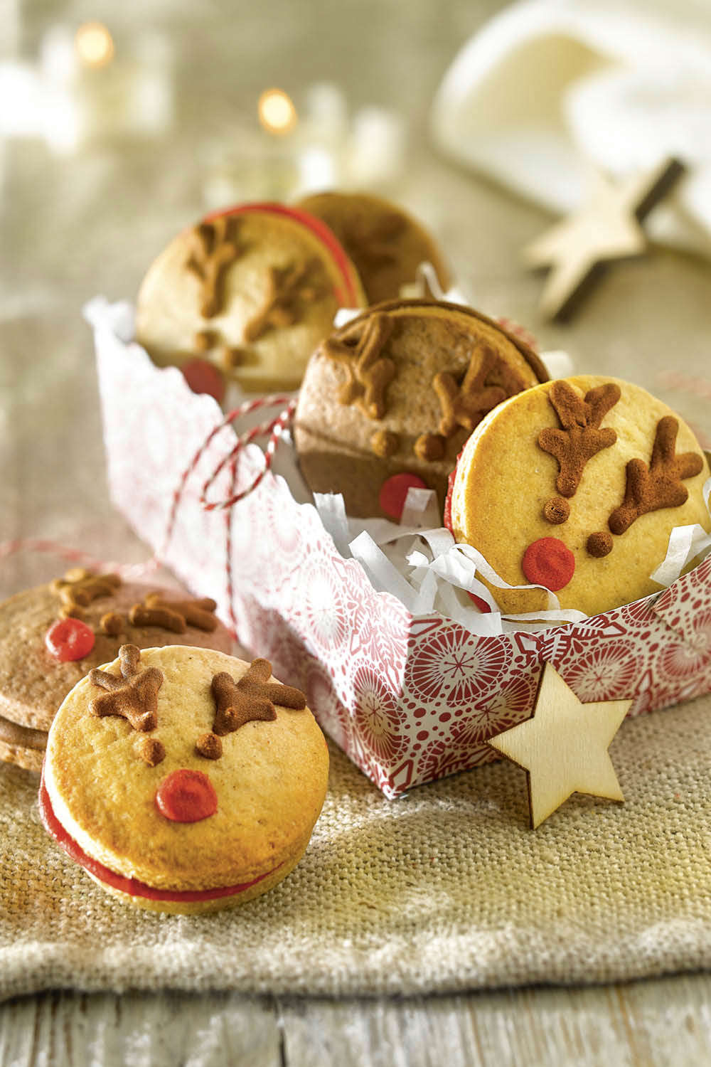 galletas de Navidad renos de Papá Noel