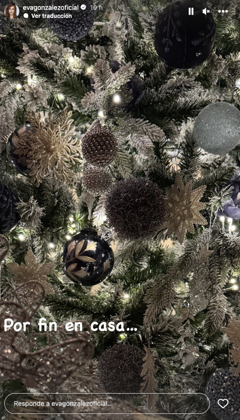 Eva González árbol de Navidad