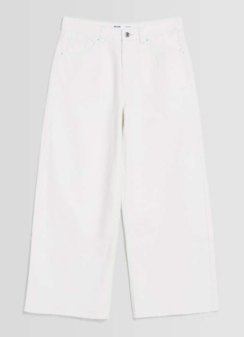 Pantalones culotte blancos