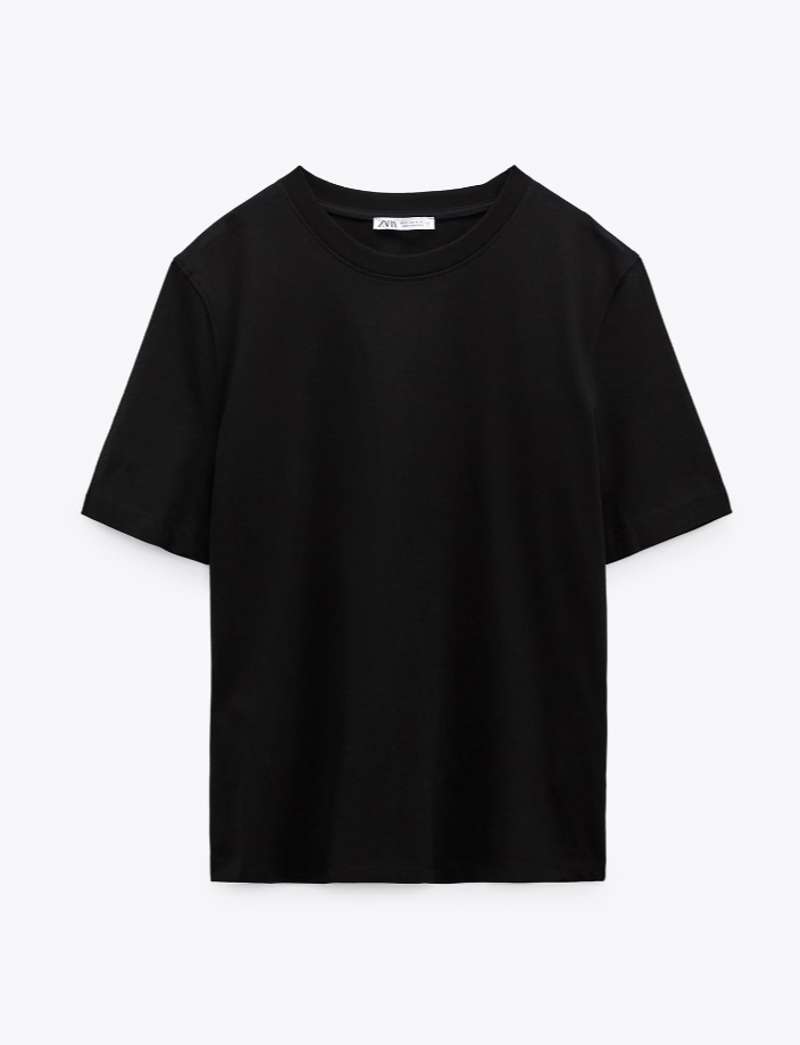 Camiseta negra Zara