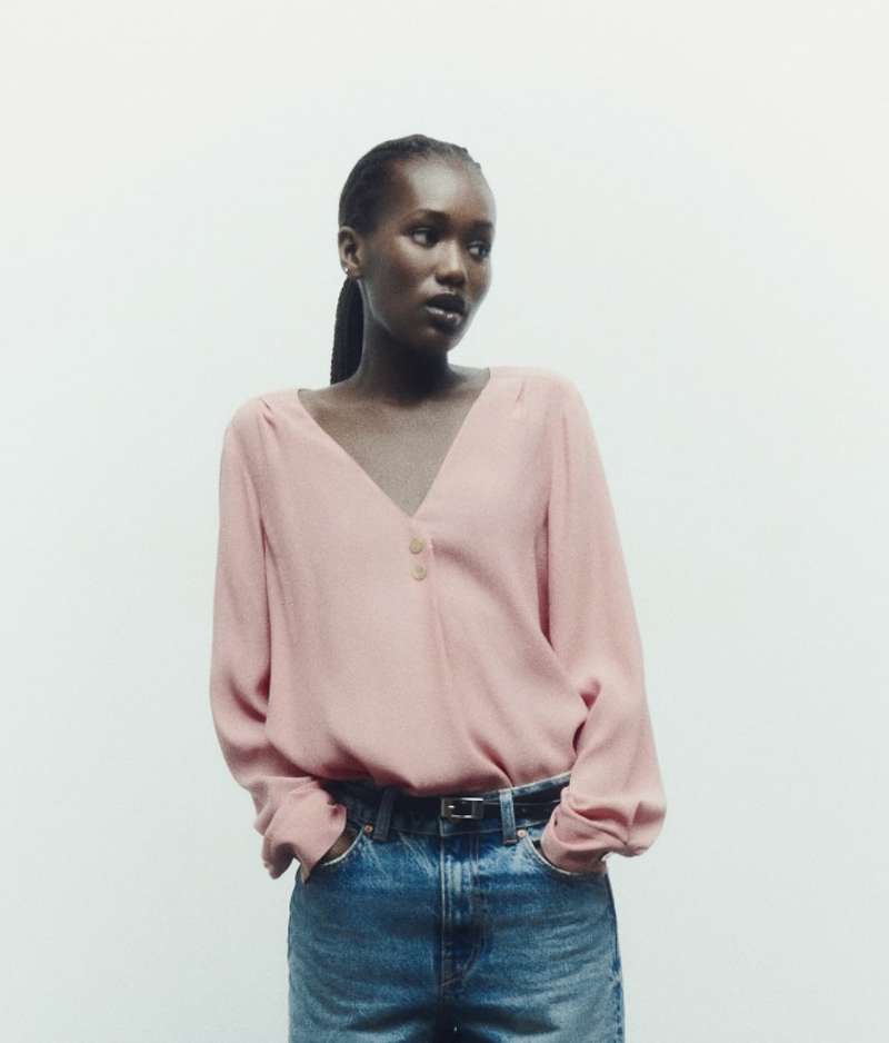 Blusa rosa de Zara