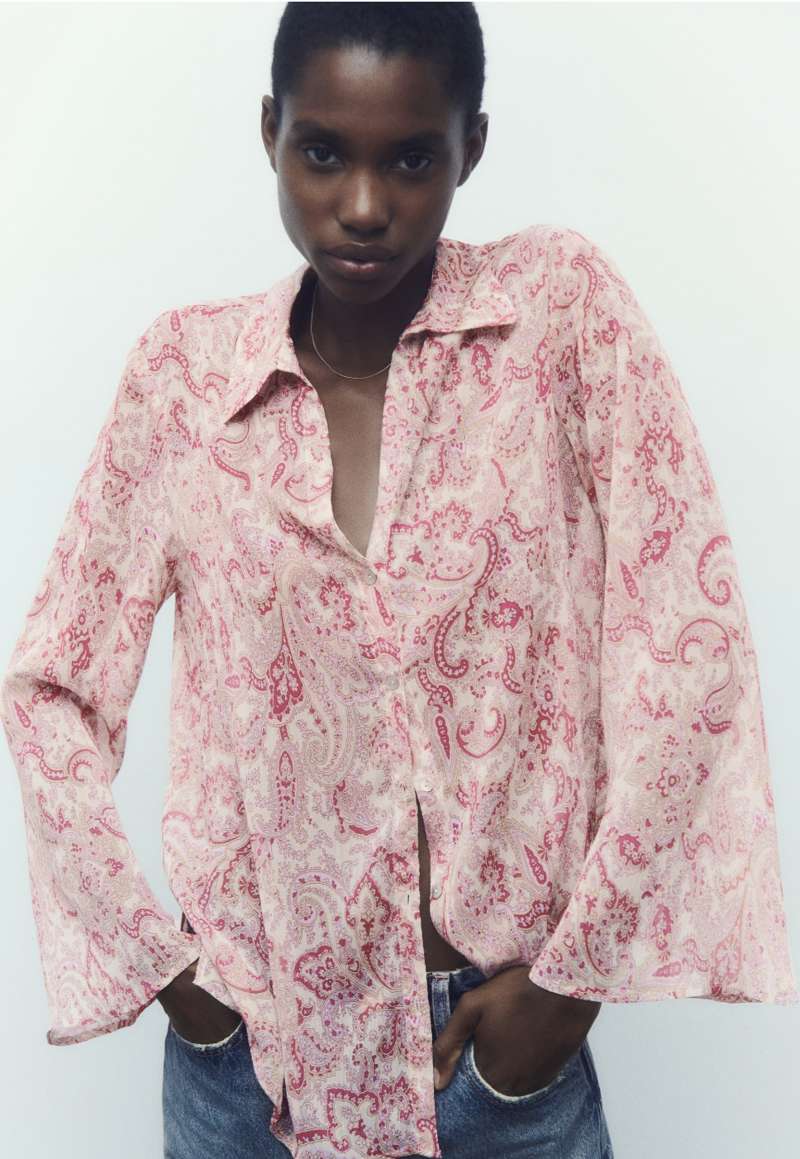 Blusa rosa Zara