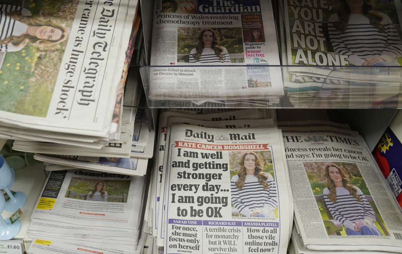 Periódicos Kate Middleton