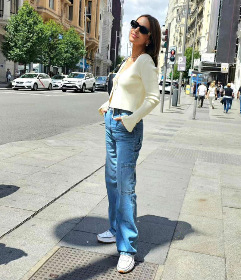 Paula Echevarría con jeans
