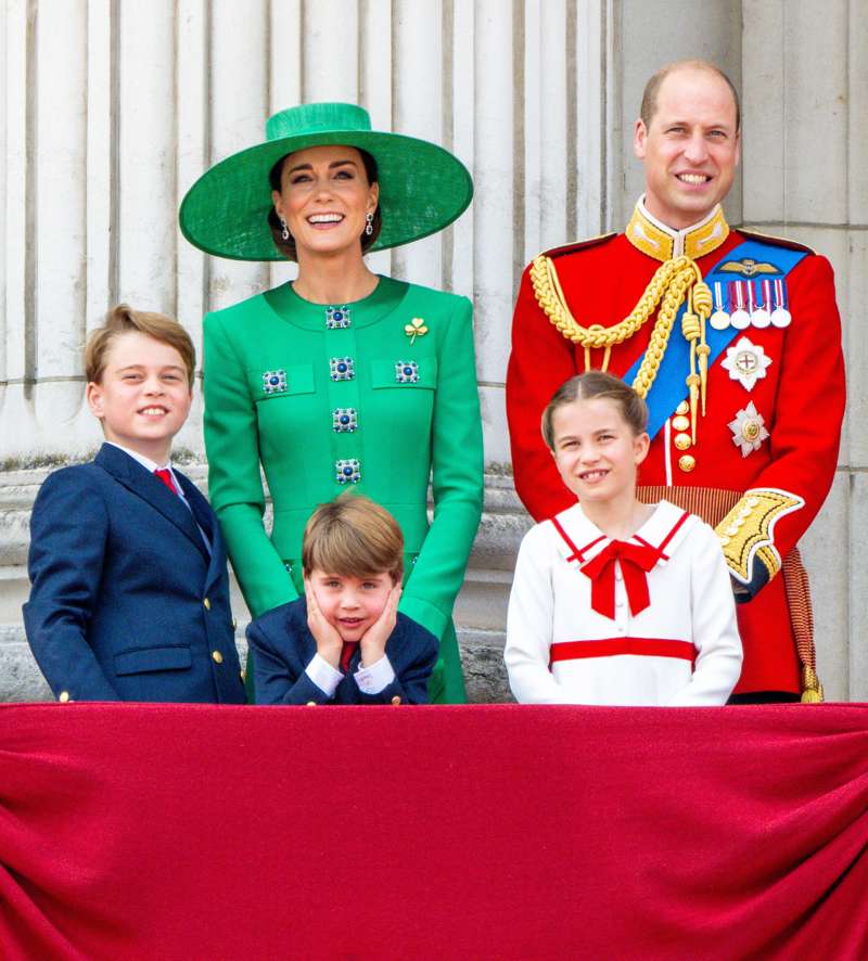 Kate Middleton, Guillermo y los príncipes Charlotte, Louis y George