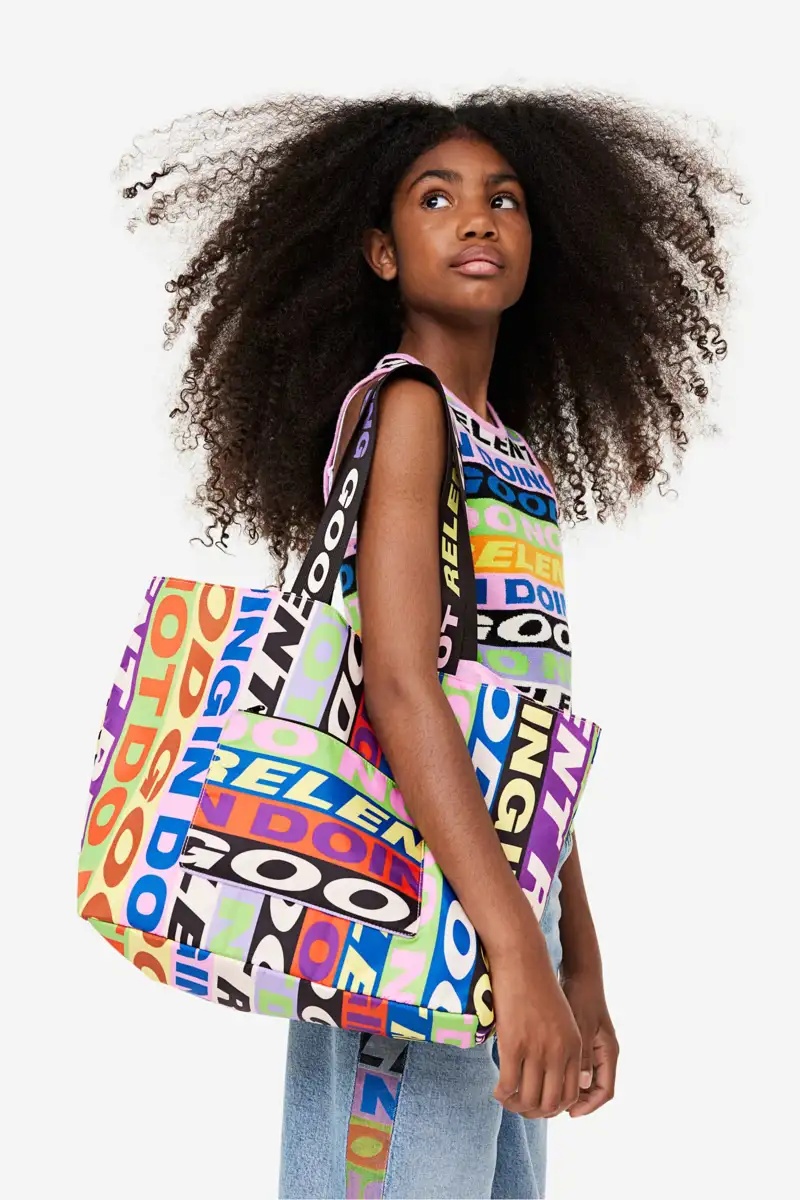 Tote bag multicolor de H&M