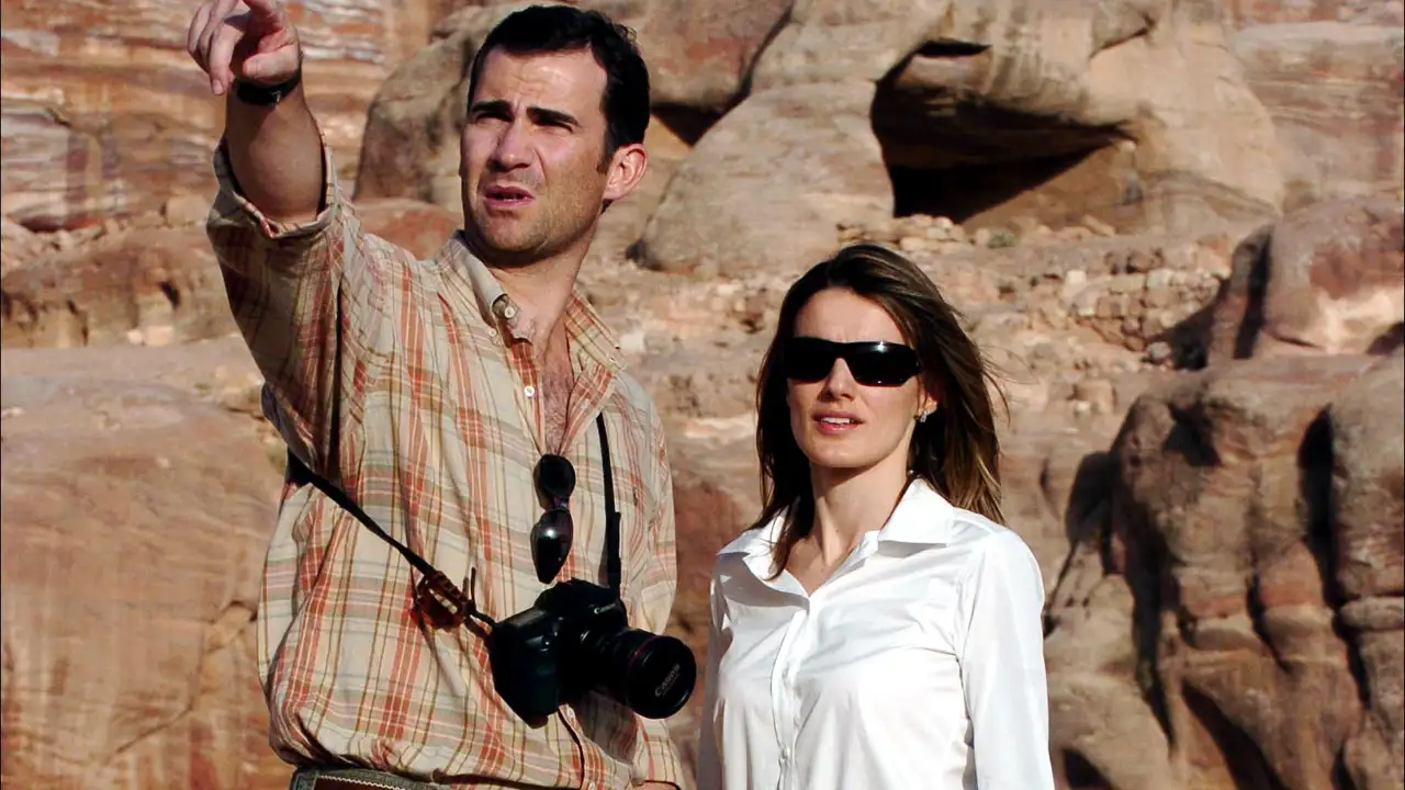 Felipe y Letizia en Petra
