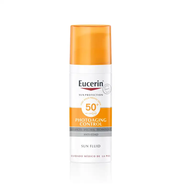 Protector solar antiedad con color Eucerin