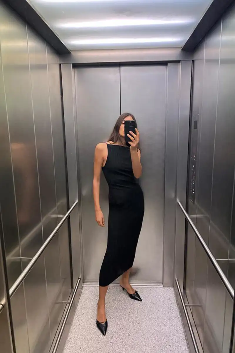 armario cápsula vestido negro