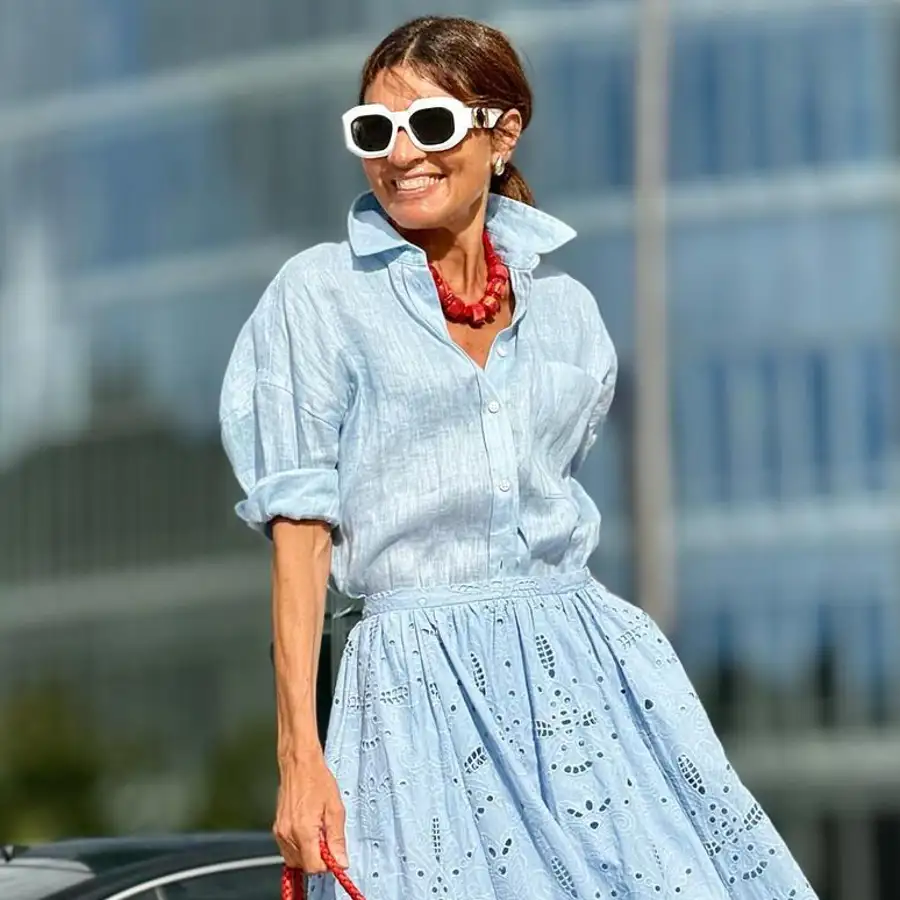 10 blusas de lino de Zara con manga francesa para crear conjuntos fáciles y elegantes en verano sin enseñar brazo