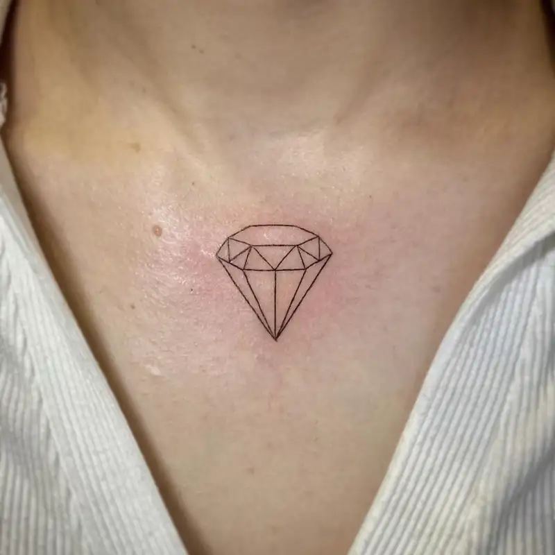 tatuaje diamante mujer