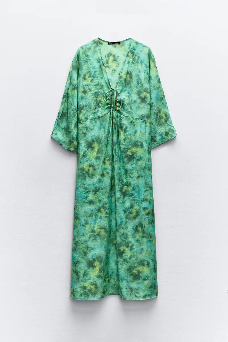vestido largo estilo kimono