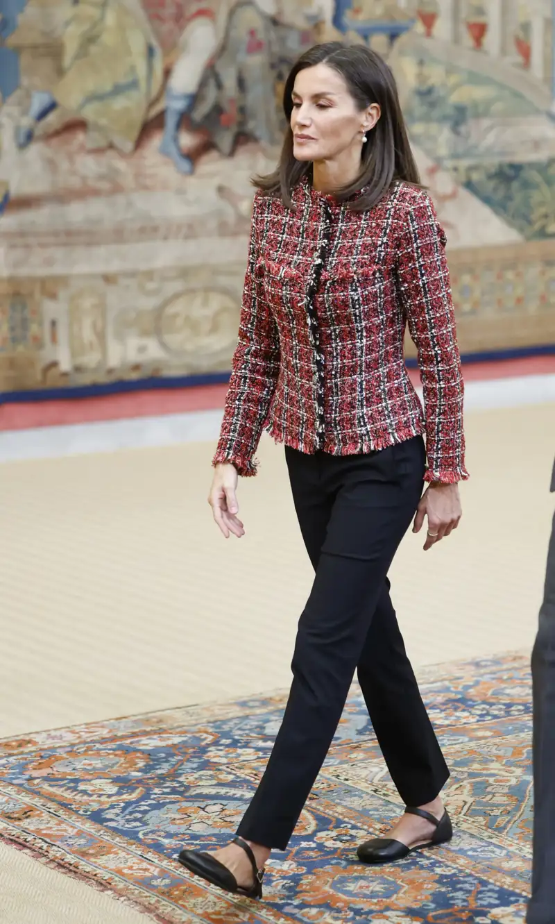 La chaqueta de tweed de la Reina Letizia