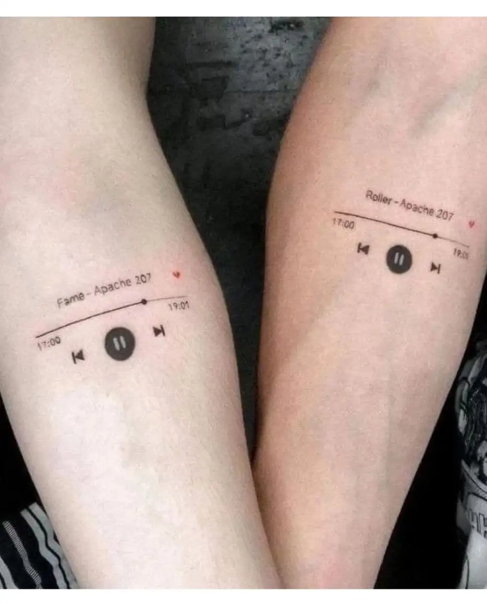 tatuajes para parejas pequeños cancion