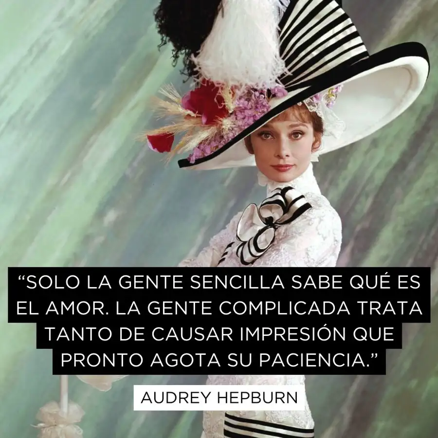 25 frases de Audrey Hepburn inspiradoras sobre la vida, la belleza y la elegancia
