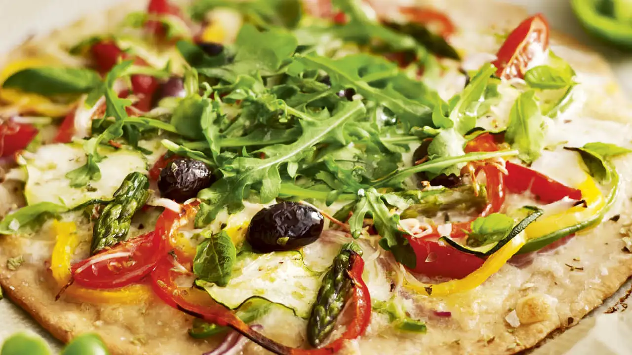 cenas saludables adelgazar pizza verduras