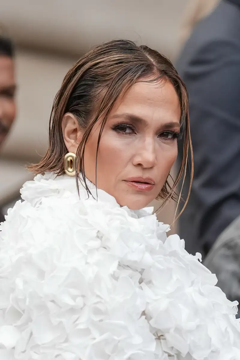 Peinado efecto mojado: Hydro bob Jennifer Lopez