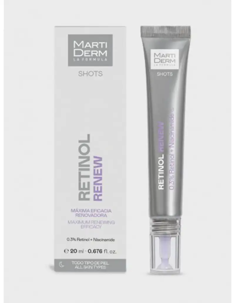 niacinamida y retinol MartiDerm Shots Retinol Renew 0,3% Retinol + Niacinamida 