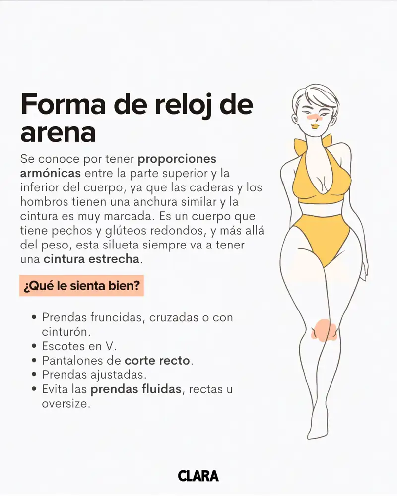 Tipo de ropa para cuerpo reloj de arena sale