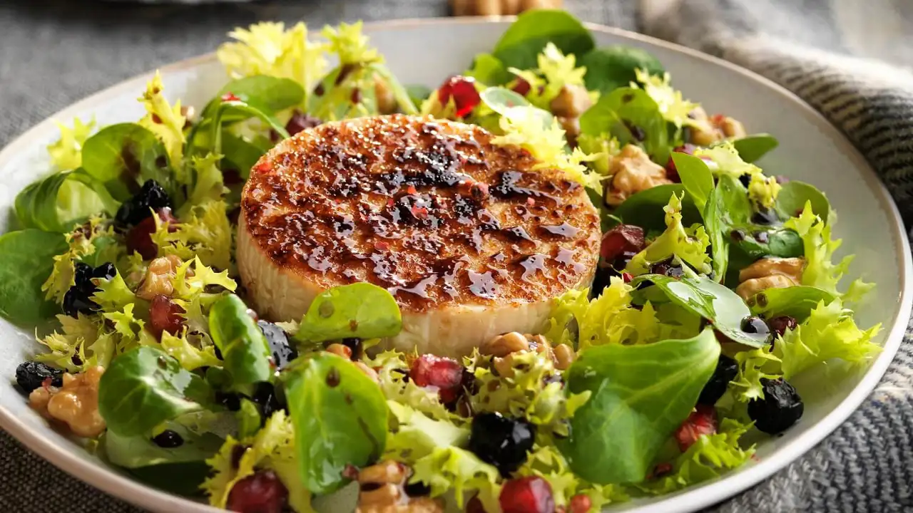 ensalada con queso de cabra