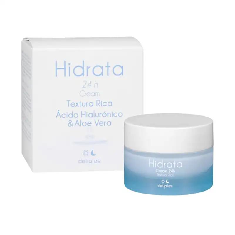 mercadona rutina facial Crema facial Hidrata Deliplus ácido hialurónico y aloe vera 