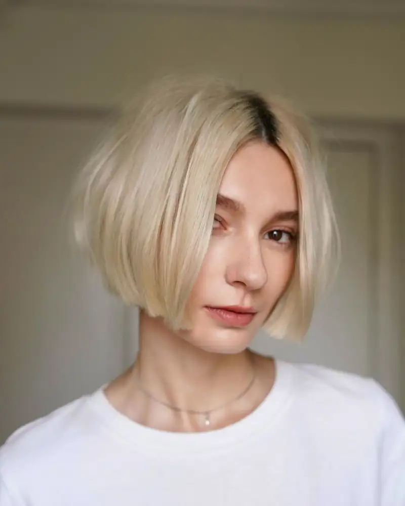 nombres de cortes de pelo para mujer Blunt bob