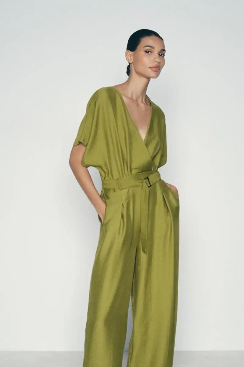 Vestido verde de Zara 