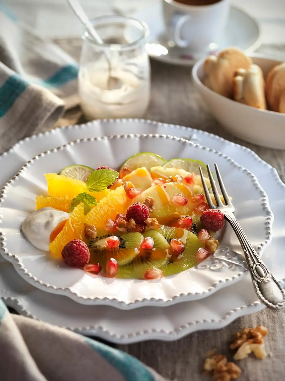 postres faciles queso philadelphia carpaccio frutas
